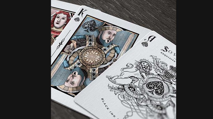 Sovereign White Exquisite Playing Cards by Jody Eklund - Merchant of Magic