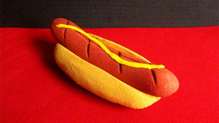 Sponge Hot Dog with Mustard by Alexander May - Merchant of Magic