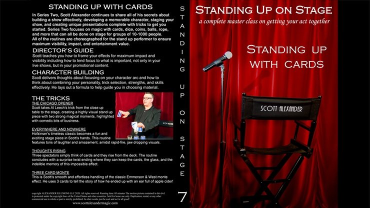 Standing Up On Stage Volume 7 CARDS by Scott Alexander - DVD - Merchant of Magic