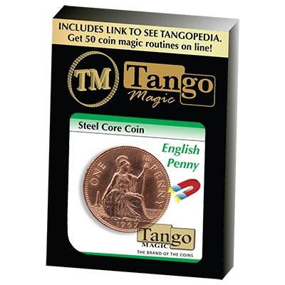 Steel Core Coin English Penny (D0031) by Tango - Merchant of Magic