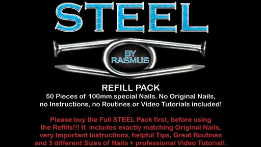 STEEL Refill Nails 50 ct. (100mm) by Rasmus - Merchant of Magic