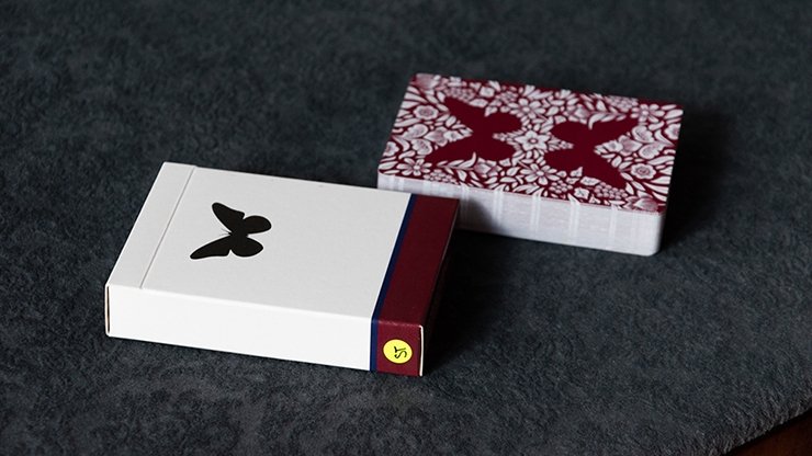 Stripper Butterfly Playing Cards Version 2 Marked (Red) by Ondrej Psenicka - Merchant of Magic