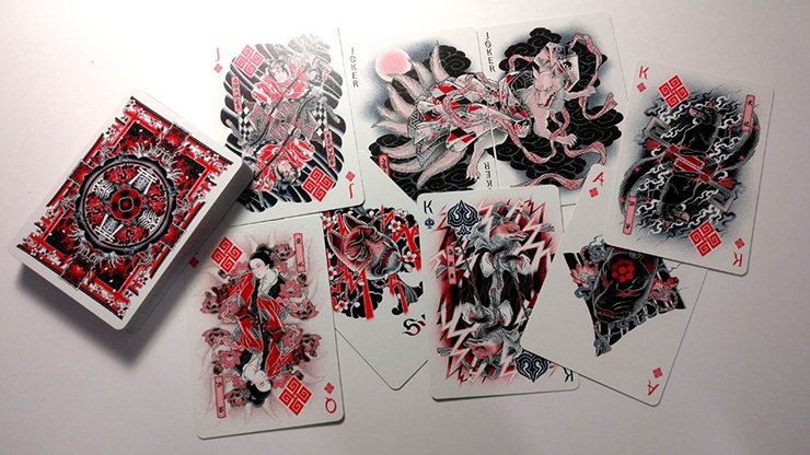 Sumi Kitsune Tale Teller Playing Cards by Card Experiment - Merchant of Magic