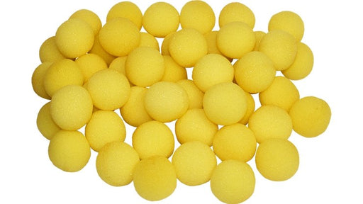 Super Soft Sponge Ball 1 inch (Yellow) Bag of 50 from Magic By Gosh - Merchant of Magic