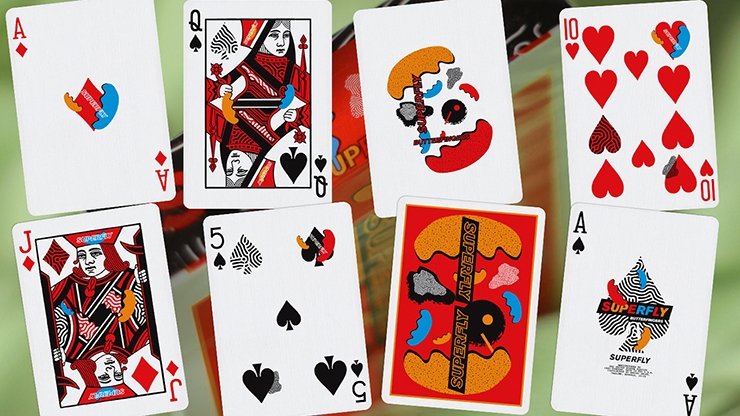 Superfly Butterfingers Red Playing Cards by Gemini - Merchant of Magic