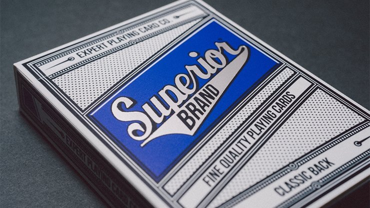 Superior Blue Playing Cards by Expert Playing Card Co - Merchant of Magic