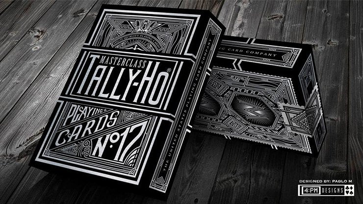 Tally-Ho Masterclass (Black) Playing Cards - Merchant of Magic