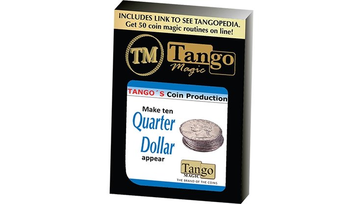 Tango Coin Production - Quarter D0185 (Gimmicks and Online Instructions) by Tango - Merchant of Magic