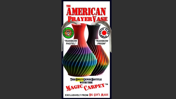 The American Prayer Vase Genie Bottle RAINBOW PASTEL by Big Guy's Magic- Trick - Merchant of Magic