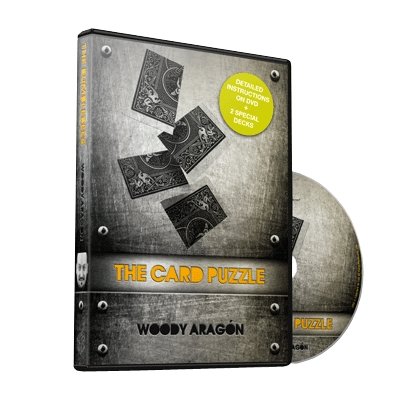 The Card Puzzle (DVD and Cards) by Woody Aragon - Merchant of Magic