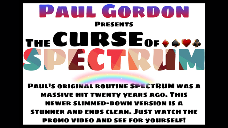 The Curse of Spectrum by Paul Gordon - Merchant of Magic