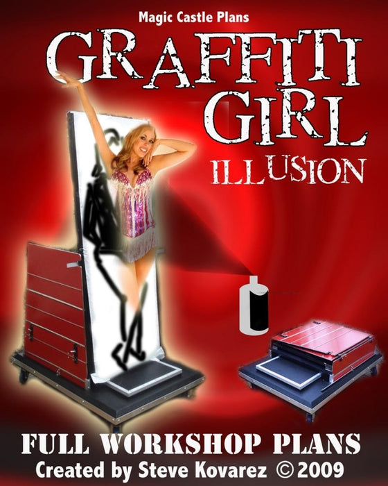 The Graffiti Girl Illusion Plans - INSTANT DOWNLOAD - Merchant of Magic