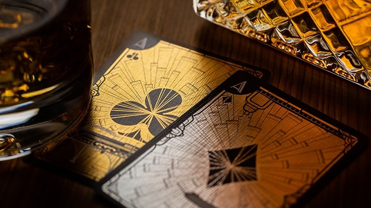 The Grand Golden Glamor Foiled Edition Playing Cards by Riffle Shuffle - Merchant of Magic