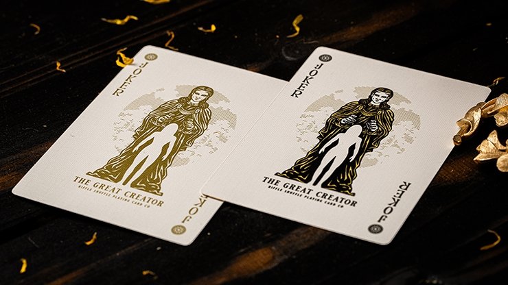 The Great Creator: Earth (Gold Foil) Edition Playing Cards by Riffle Shuffle - Merchant of Magic