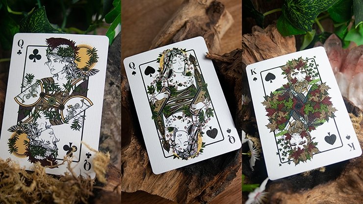 The Green Man Playing Cards (Spring) by Jocu - Merchant of Magic
