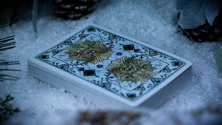 The Green Man Playing Cards (Winter) by Jocu - Merchant of Magic