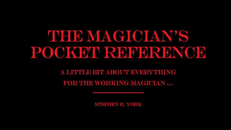 The Magician's Pocket Reference by Stephen R. York eBook - INSTANT DOWNLOAD - Merchant of Magic