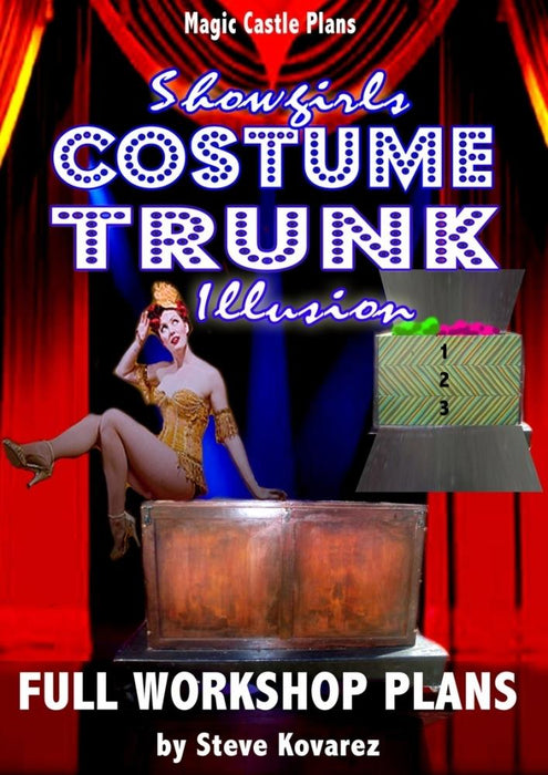 The Showgirls Costume trunk Illusion Plans - INSTANT DOWNLOAD - Merchant of Magic