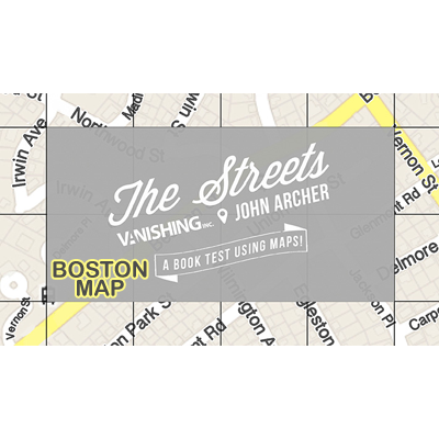 The Streets (Boston Map) by John Archer - Merchant of Magic