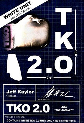 TKO 2.0 Gimmick only (white) by Jeff Kaylor - Merchant of Magic