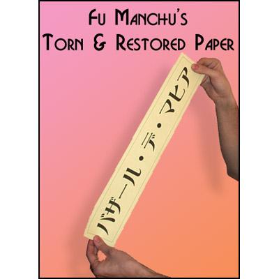 Torn and Restored Paper by Fu Manchu - Merchant of Magic