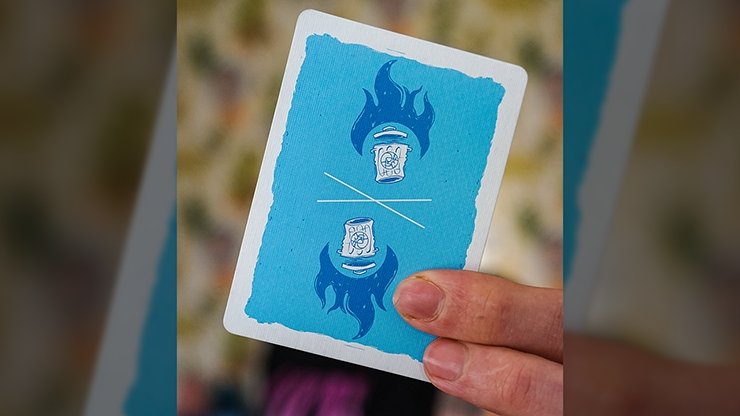 Trash & Burn (Blue) Playing Cards by Howlin' Jacks - Merchant of Magic