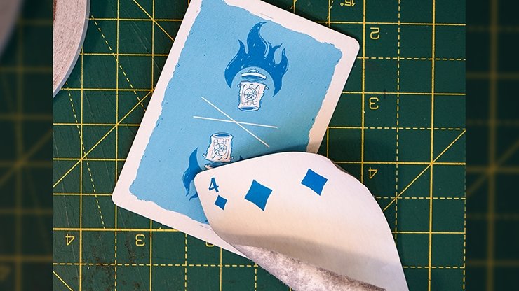 Trash & Burn (Blue) Playing Cards by Howlin' Jacks - Merchant of Magic