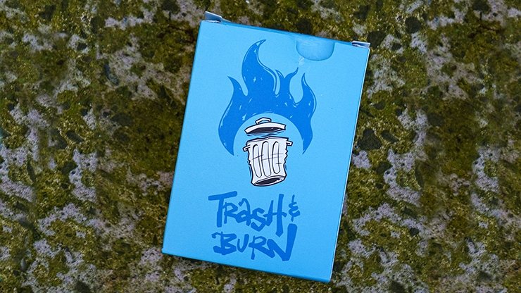 Trash & Burn (Blue) Playing Cards by Howlin' Jacks - Merchant of Magic