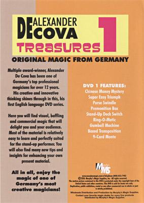 Treasures Vol 1 by Alexander DeCova - DVD - Merchant of Magic
