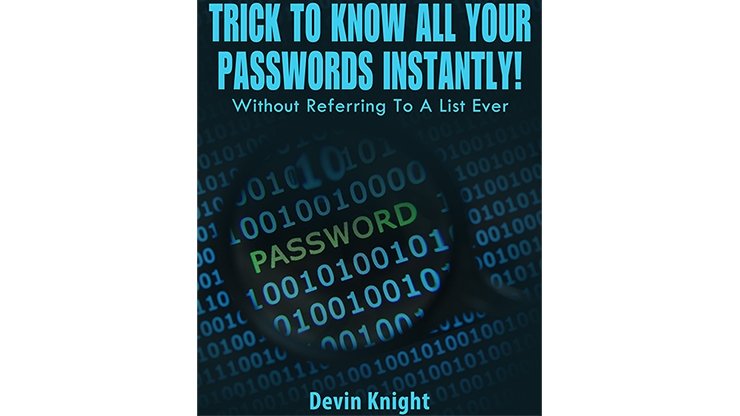 Trick To Know All Your Passwords Instantly! (Written for Magicians) by Devin Knight - eBook - Merchant of Magic