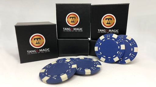 TUC Poker Chip Blue plus 3 regular chips by Tango Magic - Merchant of Magic