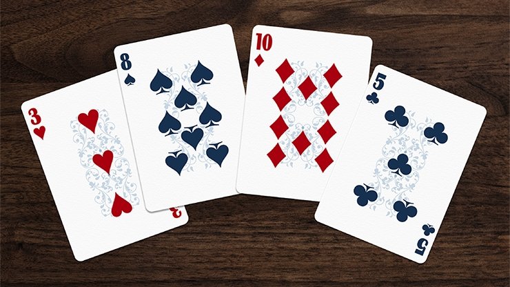 Tulip Playing Cards (Dark Blue) by Dutch Card House Company - Merchant of Magic