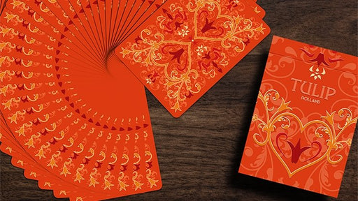 Tulip Playing Cards (Orange) by Dutch Card House Company - Merchant of Magic