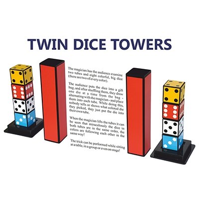 Twin Dice Towers by Joker Magic - Merchant of Magic