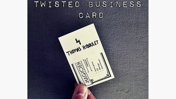 Twisted Business Card by Thomas Riboulet - INSTANT VIDEO DOWNLOAD - Merchant of Magic