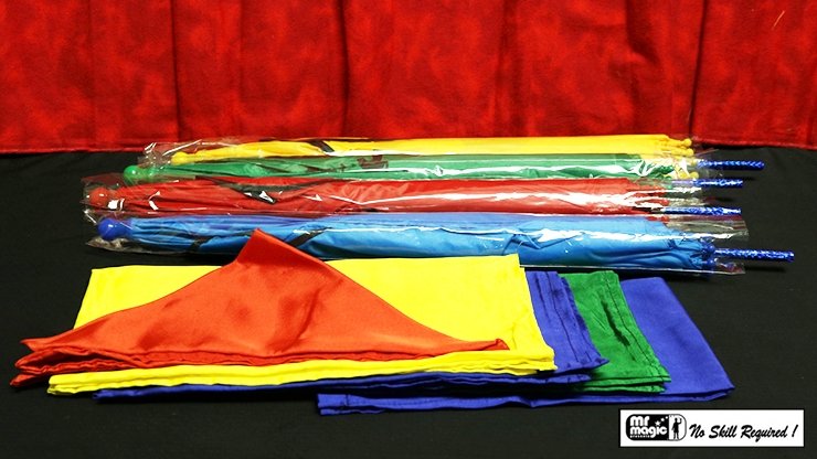 Umbrellas from Handkerchief by Mr. Magic - Merchant of Magic