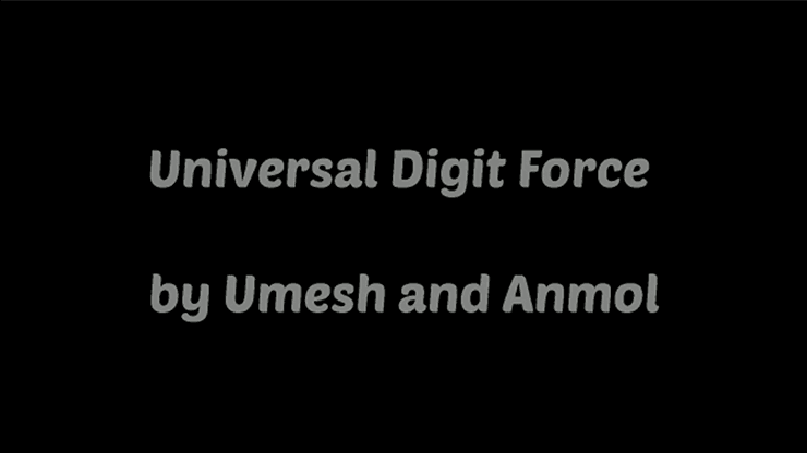 Universal Digital Force by Umesh - INSTANT DOWNLOAD - Merchant of Magic