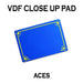 VDF Close Up Pad with Printed Aces (Blue) by Di Fatta Magic - Merchant of Magic