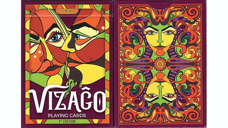 VIZAGO Lumina (Red) Playing Cards - Merchant of Magic