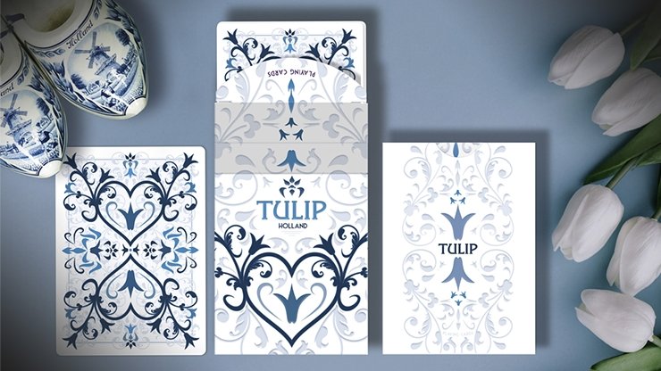 White Tulip Playing Cards Dutch Card House Company - Merchant of Magic
