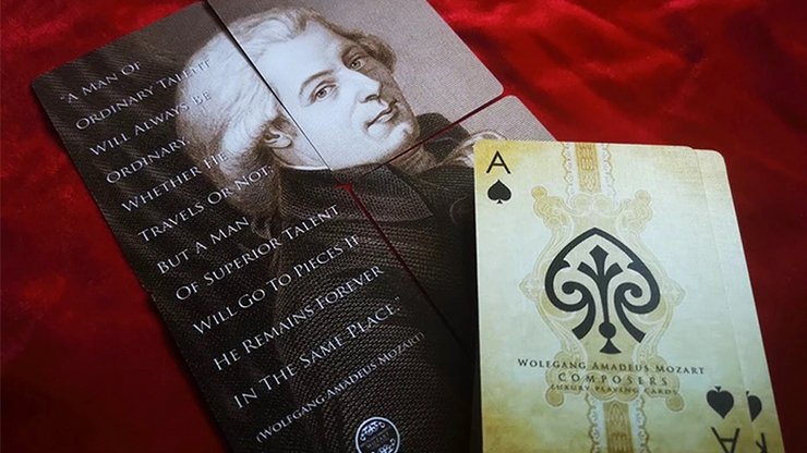 Wolfgang Amadeus Mozart Composers Playing Cards - Merchant of Magic