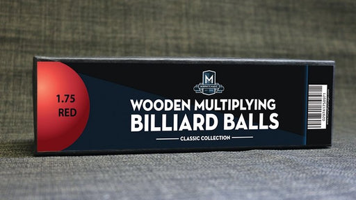 Wooden Billiard Balls (1.75" Red) by Classic Collections - Merchant of Magic