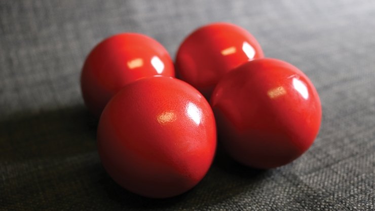 Wooden Billiard Balls (1.75" Red) by Classic Collections - Merchant of Magic