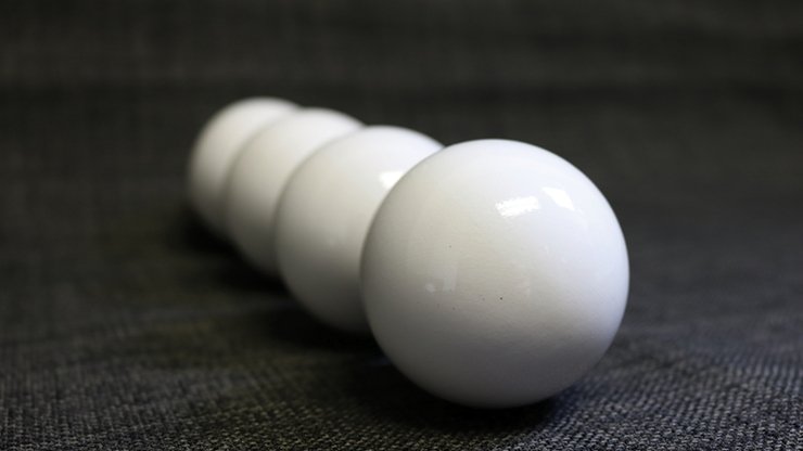 Wooden Billiard Balls (1.75" White) by Classic Collections - Merchant of Magic