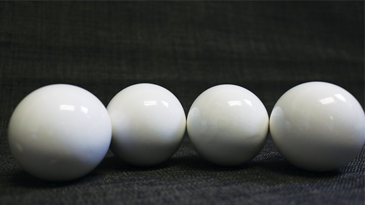 Wooden Billiard Balls (1.75" White) by Classic Collections - Merchant of Magic