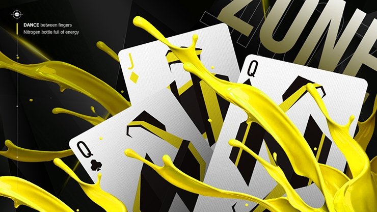 ZONE (Yellow) Playing Cards by Bocopo - Merchant of Magic